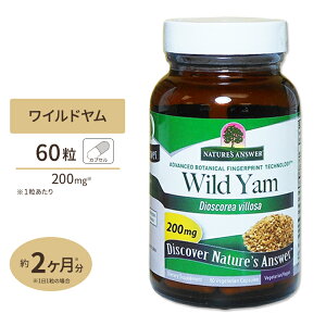 �l�C�`���[�Y�A���T�[ ���C���h�������[�g�G�L�X (�W�I�X�Q�j��10%) 60�� Nature's Answer Wild Yam Root Extract Std. 60vcaps Nature's Answer�y�����񂹏��i�z�y���킹�Ĕ��������z
