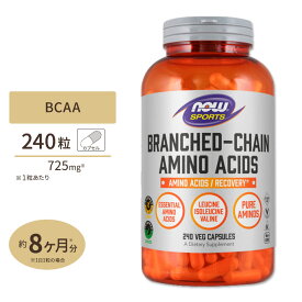 BCAA 240粒 NOW Foods (ナウフーズ)