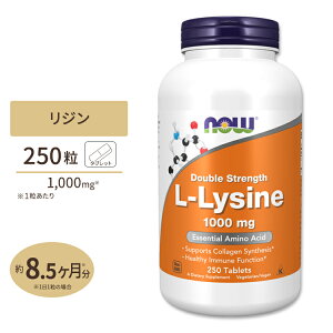yő10%OFFN[|ziEt[Y L-W Tvg 1000mg 250 ^ubg NOW Foods L-Lysine K{A~m_ R[Q XLPA wAPA JVE