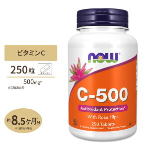 yő10%OFFN[|ziEt[Y r^~C 500mg [Yqbvz 250 ^ubg NOW Foods Vitamin C-500 Tablets AXRr_ r^~Tv Ԑ G߂̕ς