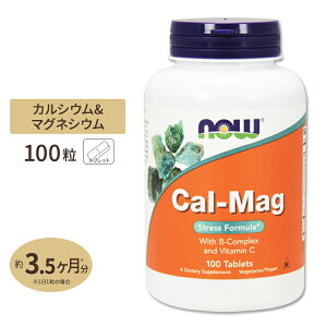 yő10%OFFN[|z[3Zbg]NOW Foods J }O XgXtH[~ 100 ^ubg iEt[Y Cal-Mag Stress Formula 100tablets