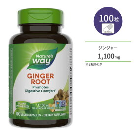 ネイチャーズウェイ ジンジャー(しょうが) 1100mg(2粒あたり) 100粒 Nature's Way Ginger Root 550mg 100ct