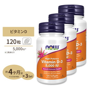 yő10%OFFN[|z[3Zbg] iEt[Y r^~D-3 Tvg 5000IU 120 \tgWF NOW Foods Vitamin D-3 Softgels