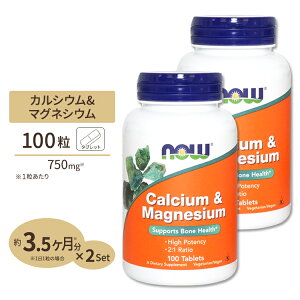 yő10%OFFN[|z[2Zbg] iEt[Y JVE&}OlVE ^ubg 100 NOW Foods Calcium & Manesium