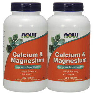 yő10%OFFN[|z[2Zbg] iEt[Y JVE&}OlVE ^ubg 250 NOW Foods Calcium & Magnesium Tablets