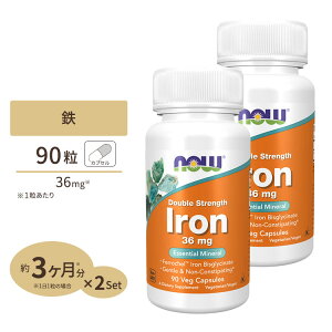 yő10%OFFN[|z[2Zbg] iEt[Y S Tvg 36mg 90 NOW Foods Iron xWJvZ ACA rXOV_S 90 Double Strength