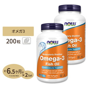 yő10%OFFN[|z[2Zbg] iEt[Y IK3 tBbVIC 1000mg 200 \tgWF iEt[Y NOW Foods Omega-3 softgels EPA DHA