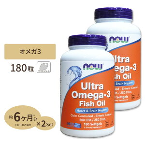 yő10%OFFN[|z[2Zbg] iEt[Y EgIK3 EPA&DHA Tvg 180 NOW Foods Ultra Omega-3 \tgWF GCRTy^G_ hRTwLTG_