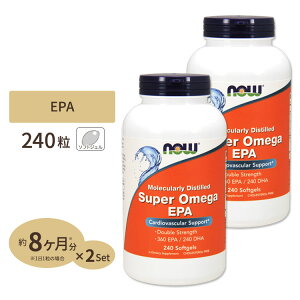 yő10%OFFN[|z[2Zbg]NOW Foods X[p[IKEPA 240 \tgWF iEt[Y Super Omega EPA 240Softgels 2bottles set