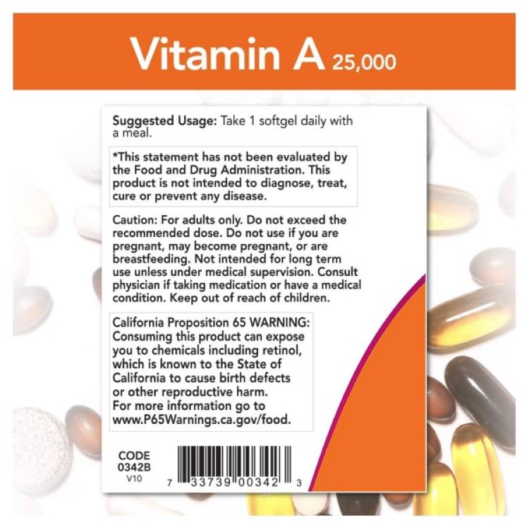 最先端[2個セット] ナウフーズ ビタミンA A サプリメント 約8ヶ月分 25,000IU 250粒 Now Foods Vitamin  ソフトジェル ビタミン