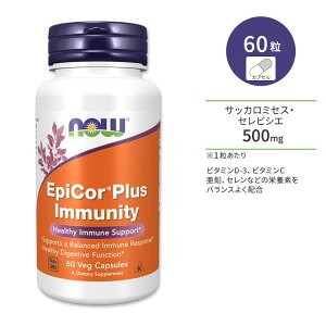 �i�E�t�[�Y �G�s�R�[�� �v���X �J�v�Z�� 60�� NOW Foods EpiCor Plus Capsules �r�^�~���E�~�l�����z��