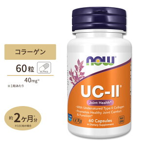 yő10%OFFN[|zNOW Foods UC-II R[Q2^ WCgwX 60 xWJvZ iEt[Y UC-II Joint Health 60vegcapsules