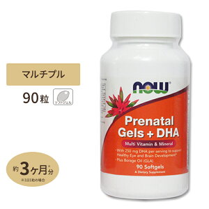 �v���i�^���W�F���{DH�i�}���`�v�� �r�^�~�����~�l�����j 90�� NOW Foods(�i�E�t�[�Y) Prenatal Gels + DHA - Multiple Vitamin & Mineral 90softgel