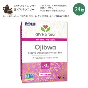 �i�E�t�[�Y �I�W�u�A�e�B�[ 24�� 42g (1.5oz) NOW Foods Ojibwa Tea �J�t�F�C���t���[ �n�[�u�e�B�[ ���b�h�N���[�o�[ �S�{�E�� �^���|�|��