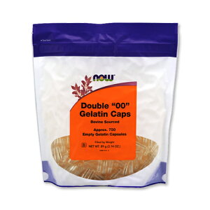 ��J�v�Z�� �_�u�� 00 �[���`�� 750�� NOW Foods�i�i�E�t�[�Y�j Double 00 Gelatin Caps 750 Empty Capsules