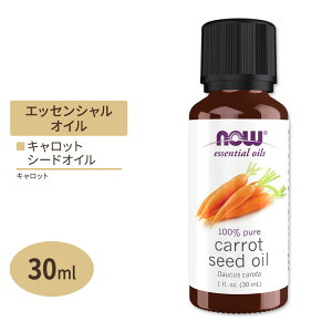 yő10%OFFN[|ziEt[Y GbZVIC LbgV[hIC 30ml (1floz) NOW Foods Carrot Seed Oil A}  jWq