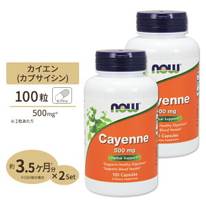 yő10%OFFN[|zJCGihqj 500mg 100 NOW Foods(iEt[Y) [2Zbg] @Cayenne Caps 500 mg - 100 Caps