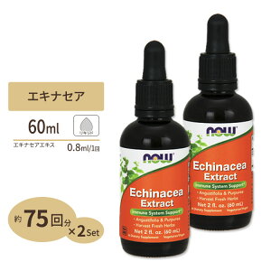 [2�Z�b�g]�G�L�i�Z�A�G�L�X ���L�b�h 60ml NOW Foods(�i�E�t�[�Y) Echinacea Extract 2bottles set