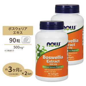 [2�Z�b�g] �{�X�E�F���A�G�L�X�i�{�X�E�F���A�Z���[�^�j 500mg 90�� NOW Foods(�i�E�t�[�Y) Boswellia Extract 500mg 90sg 2bottles set