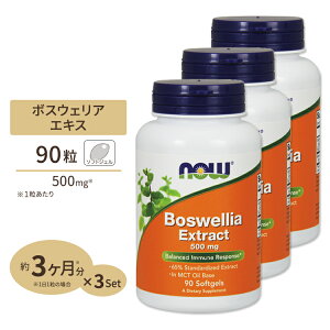 [3�Z�b�g] �{�X�E�F���A�G�L�X�i�{�X�E�F���A�Z���[�^�j 500mg 90�� NOW Foods(�i�E�t�[�Y) Boswellia Extract 500mg 90sg 3bottles set