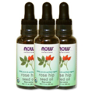 [3�Z�b�g] �I�[�K�j�b�N�@���[�Y�q�b�v�V�[�h�I�C���@30ml NOW Foods Organic Rose Hip Seed Oil 1 oz 3bottles set