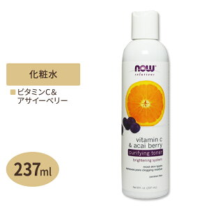 �i�E�t�[�Y �r�^�~��C&�A�T�C�[�x���[ �s�����t�@�C���O�g�i�[ 237ml NOW Foods Vitamin C & Acai Berry Purifying Toner