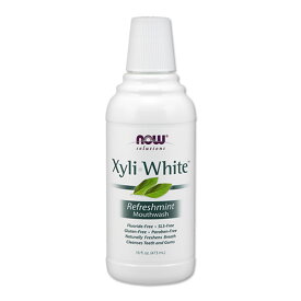 ナウフーズ キシリホワイト マウスウォッシュ (デンタルリンス) 473ml NOW Foods Xyli-White 口 オーラルケア 歯 キシリトール