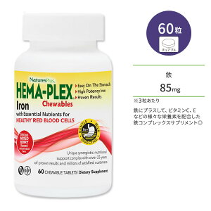 yő10%OFFN[|zlC`[YvX w}vbNX ACA ~bNXx[ `Au 60 NaturesPlus HEMA-PLEX Iron Chewables S S