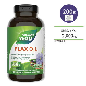 yő10%OFFN[|zlC`[YEFC mIC tbNXIC (m) 1300mg (2) \tgWF 200 Nature's Way Flax Oil Tvg _CGbg N e
