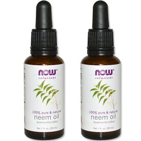 [2個セット] 100％ピュア ニームオイル 30ml NOW Foods Neem Oil 1 oz. 2bottles set