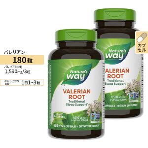 [2�Z�b�g] �l�C�`���[�Y�E�F�C �o�����A�� 530mg 180�� Nature's Way Valerian Root 530mg 180cp�y�����񂹏��i�z�y���킹�Ĕ��������z