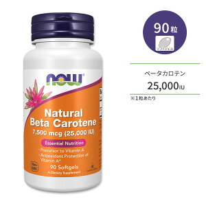�i�`������ �x�[�^�J���e�� 25000IU 90�� NOW Foods (�i�E�t�[�Y) Beta Carotene (Natural) - 90 Softgels
