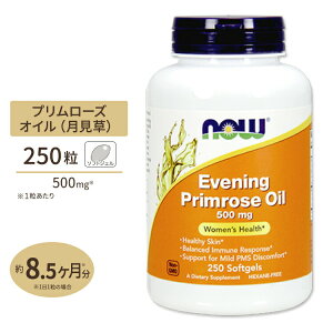 NOW Foods �������I�C�� 500mg 250�� �\�t�g�W�F�� �i�E�t�[�Y Evening Primrose Oil 500mg 250softgels