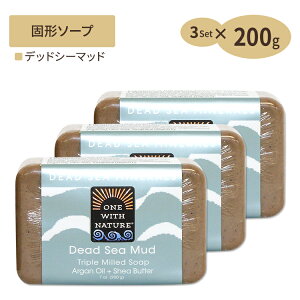 yő10%OFFN[|z[3Zbg] [}bh]fbhV[ ~lY\[v C Ό 200g One with Nature EBYlC`[ Ō`\[v  ێ Triple Milled Soap Mud Soap Bar, 7 ozi200 gj