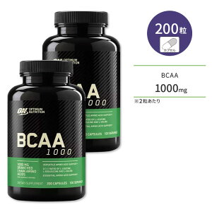 [2�Z�b�g]�I�v�e�B�}���j���[�g���V���� BCAA 1000mg 200�� �J�v�Z�� �A�~�m�_ Optimum Nutrition�y���K�_��̔��@�l �I�t�B�V�����V���b�v�z