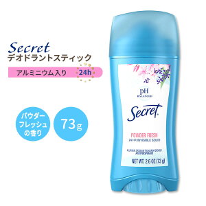 yő10%OFFN[|z[3Zbg] V[Nbg CrWu \bh fIhgXeBbN pE_[tbV̍ 73g (2.6oz) Secret INVISIBLE SOLID DEODORANT POWDER FRESH pHoX u₩  