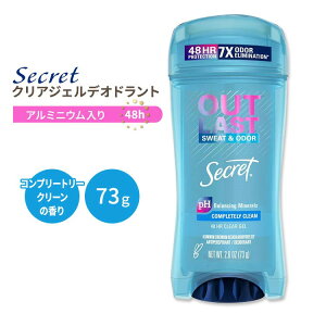 yő10%OFFN[|zV[Nbg AEgXg NAWF fIhg Rv[g[N[̍ 73g (2.6oz) Secret OUTLAST CLEAR GEL DEODORANT COMPLETELY CLEAN pHoX u₩  Pi Z