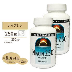 [2�Z�b�g] �\�[�X�i�`�������Y �i�C�A�V�� 250mg 250�� Source Naturals Niacin 250mg 250Tablets�y�����񂹏��i�z�y���킹�Ĕ��������z