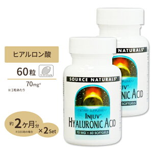 [2Zbg] \[Xi`Y qA_ CW ᕪq 60 Source Naturals Injuv Hyaluronic Acid 70mg 60Softgels [呝ʁI]
