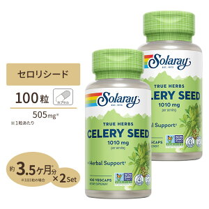 yő10%OFFN[|z[2Zbg] \[ ZV[h (Zq) 505mg 100 Solaray Celery Seed VegCap Celery Seed, Veg Cap 505mg 100ct