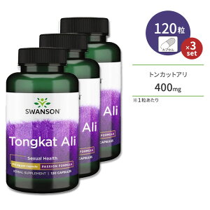 [3�Z�b�g] �X�����\�� �g���J�b�g�A�� 400mg 120�� Swanson Tongkat Ali 400mg 120cap