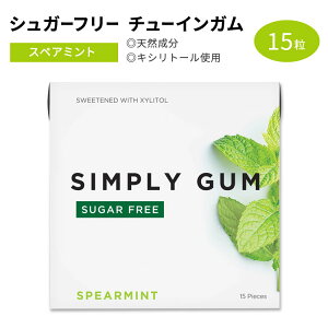 Vv[K VK[t[K `[CK XyA~g 15 SIMPLY GUM SUGAR FREE SPEARMINT GUM LVg[  XbL