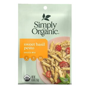 Simply Organic Sweet Basil Pesto Seasoning Mix 0.53 oz (15g) �V���v���[�I�[�K�j�b�N �X�C�[�g�o�W���y�X�g15g �L�@�y�����񂹏��i�z�y���킹�Ĕ��������z