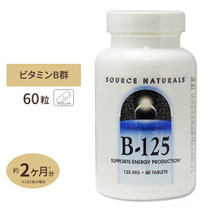 �\�[�X�i�`�������Y B-125 125mg 60�� Source Naturals B-125 125mg 60Tablets �T�v�������g �T�v�� �r�^�~��B�Q �A�����J[�����T�C�Y]�y�����񂹏��i�z�y���킹�Ĕ��������z