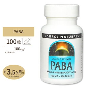 yő10%OFFN[|z\[Xi`Y PABA pA~m_ 100mg 100 Source Naturals PABA Para-Amino Benzoic Acid 100mg 100Tablets Tvg Tv r^~BQ t_ wAPA now iE AJ