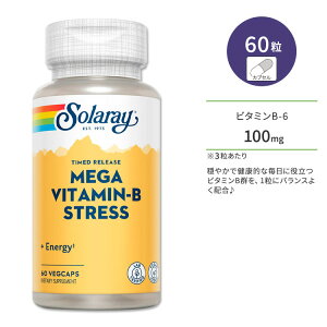 �\�����[ ���K �r�^�~��B 60�� �x�W�J�v�Z�� Solaray Mega Vitamin B-Stress Timed-Release Veggie Capsules �T�v�������g �r�^�~�� �r�^�~��C �`�A�~�� ���{�t���r�� �i�C�A�V�� �^�C�������[�X