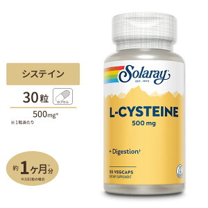�\�����[ L-�V�X�e�C�� �J�v�Z�� 500mg 30�� SOLARAY L-Cysteine Free Form, Veg Cap 500mg 30ct