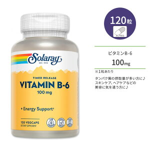 yő10%OFFN[|z\[ 2iK^C[X r^~B-6 100mg xW^AJvZ 120 Solaray Vitamin B6 Timed-Release shLV