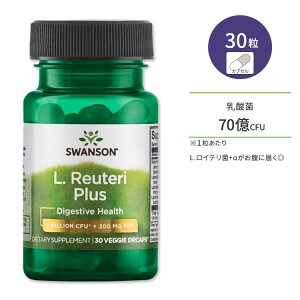 �X�����\�� L.���C�e�� �v���X 70��CFU 30�� Swanson L. Reuteri Plus 7billion CFU �v���o�C�I�e�B�N�X ���_�� FOS