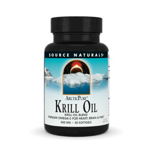 �\�[�X�i�`�������Y �A�[�N�e�B�b�N�s���A �N�����I�C�� 500mg 30�\�t�g�W�F�� Source Naturals ArcticPure Krill Oil 500 mg 30 Softgel �y�����񂹏��i�z�y���킹�Ĕ��������z